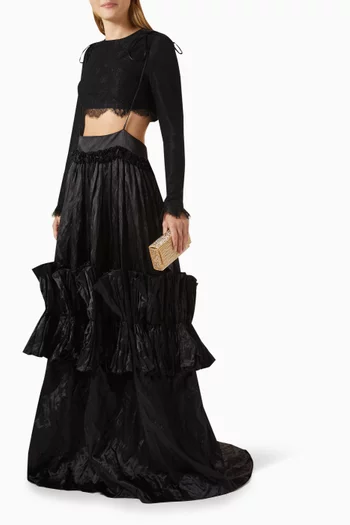 Crop Top & Maxi Skirt Set