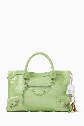 Le City Eiffel Charm in Metallic Arena Lambskin