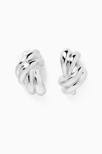 Kettle Earrings in Recycled Sterling Silver