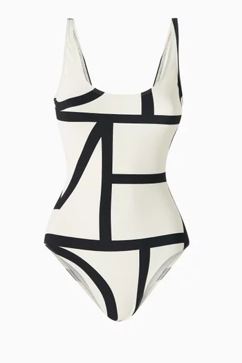 Monogram One-piece Swimsuit