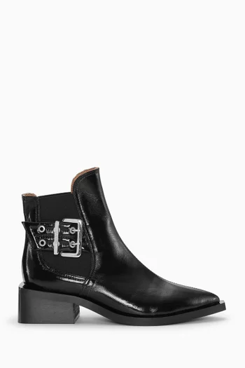 Chelsea Buckle Boots in Nappa
