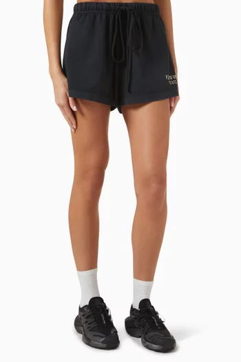 Logo Running Shorts in Cotton-jersey