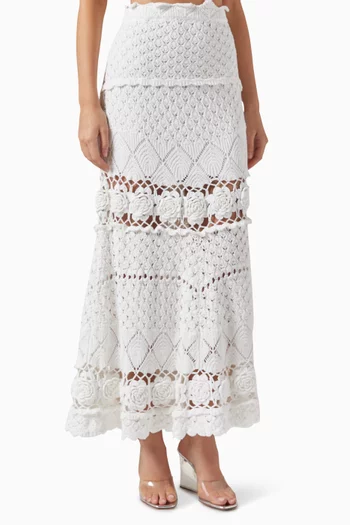 Jana Knit Maxi Skirt in Cotton