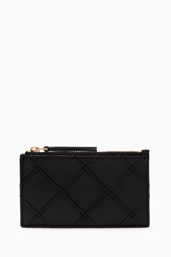 Fleming Zip Card Case in Leather