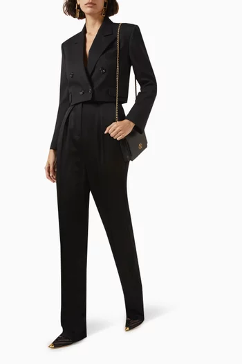 Straight Pants in Enver Satin