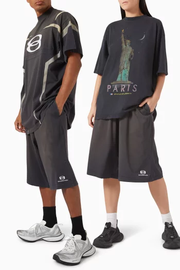 Unisex Unity Sports Icon Large Shorts in Cotton
