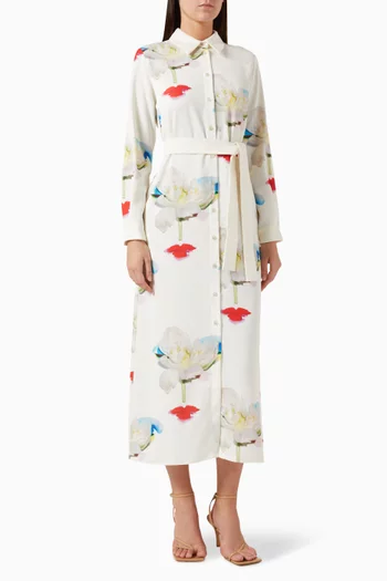 Ramona Floral-print Shirt Dress