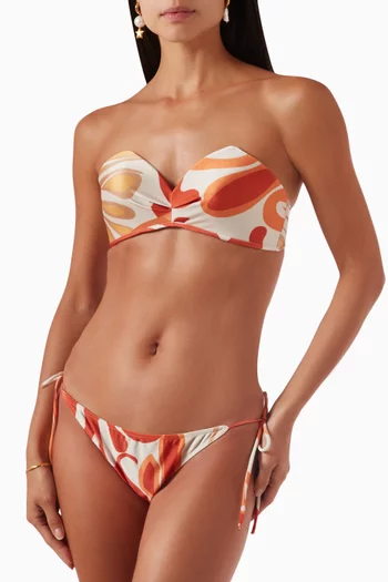 Algae Strapless Bikini Set