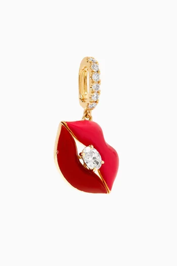 Sugar Lips Clip-on Charm in 18kt Yellow Gold