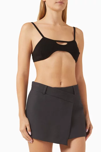Frias Cut-out Bra in Rayon Blend