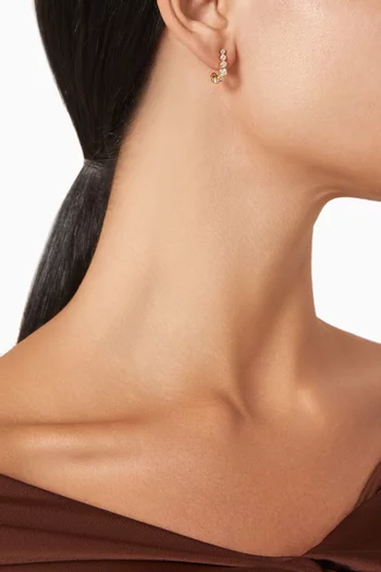 Odette Huggie Earrings in 18kt Gold-plated Sterling Silver