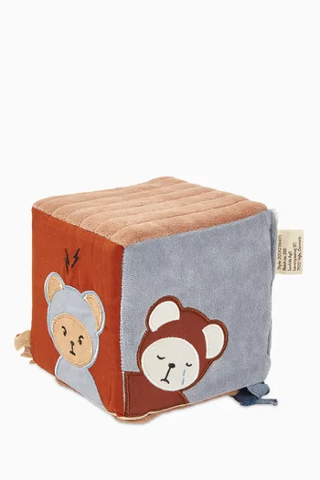 لعبة مكعب قماشي بتصميم مشاعر بوب