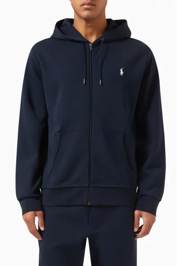Pony Zip-up Hoodie in Cotton-blend