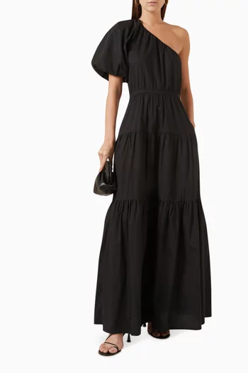 Dahli Maxi Dress in Cotton-poplin