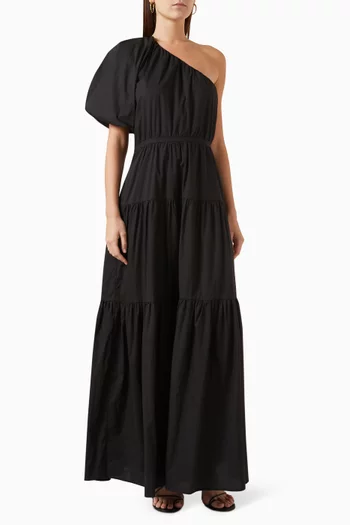Dahli Maxi Dress in Cotton-poplin