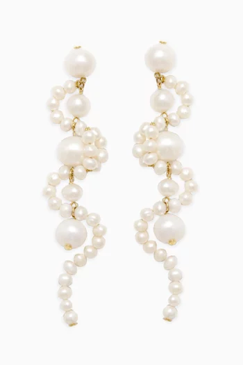 The Mist Earrings in Pearl and 18kt Recycled Gold Vermeil