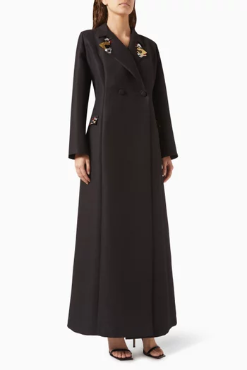 Blazer-style Embellished Abaya