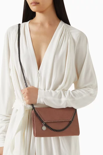 Mini Falabella Crossbody Bag in Eco Shaggy Deer Leather