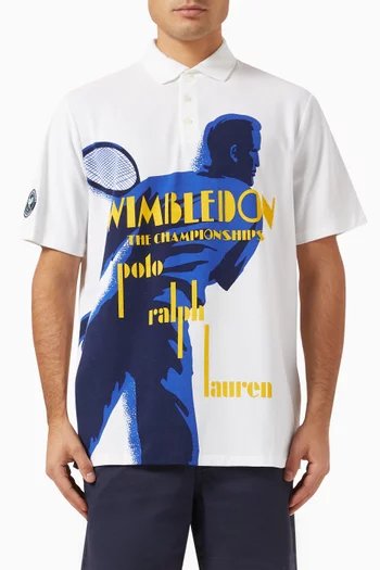 x Wimbledon Graphic Polo Shirt in Cotton