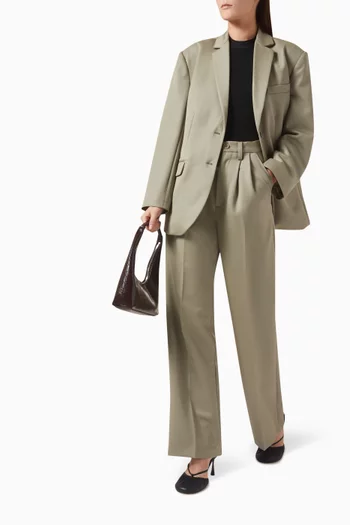 Carrie Wide-leg Pants in Wool