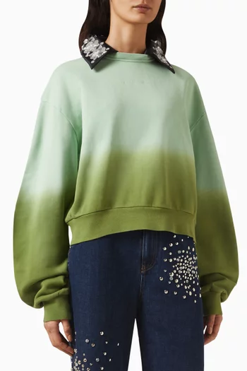 Ombré Embellished Sweatshirt