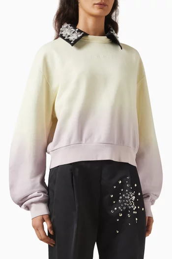 Ombré Embellished Sweatshirt