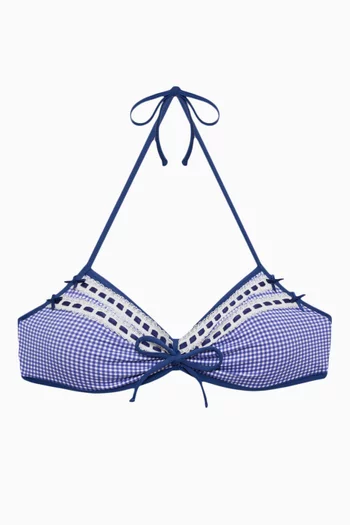Jessup Halter Bikini Top in Stretch Nylon