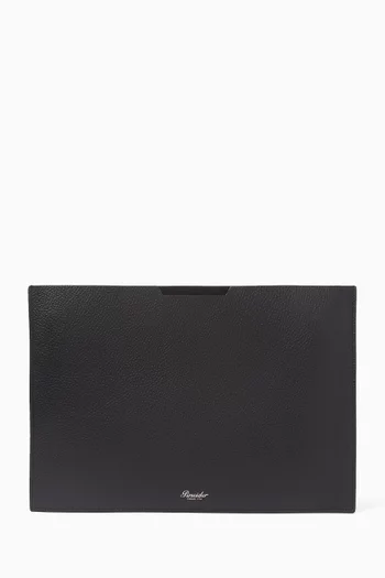 Laptop Sleeve in Grained Leather