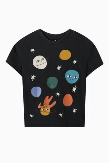 Planets Graphic Print T-shirt