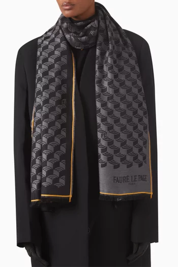 Scale Stole in Cashmere-silk
