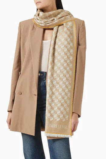 Scale Stole in Cashmere-silk