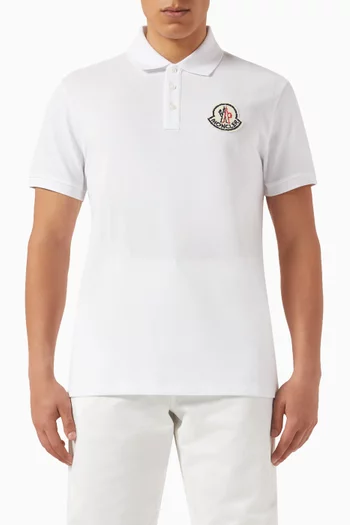 Logo Polo Shirt in Cotton Piquet