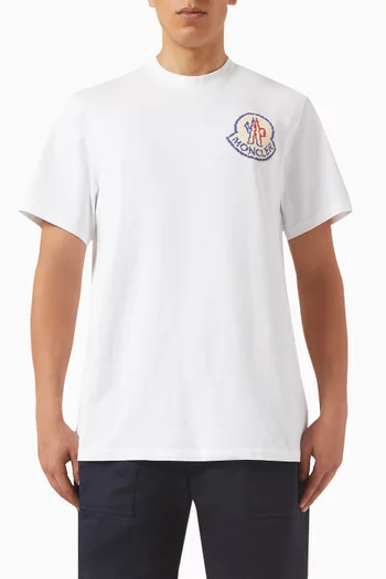 Logo Applique T-shirt in Cotton