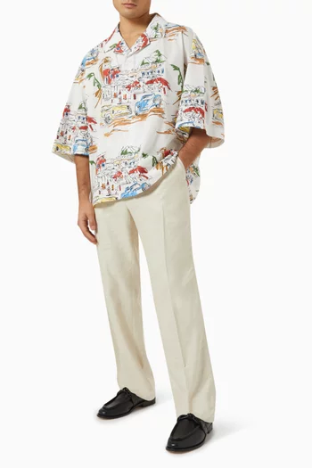 Le Pantalon Melo Straight Pants in Wool