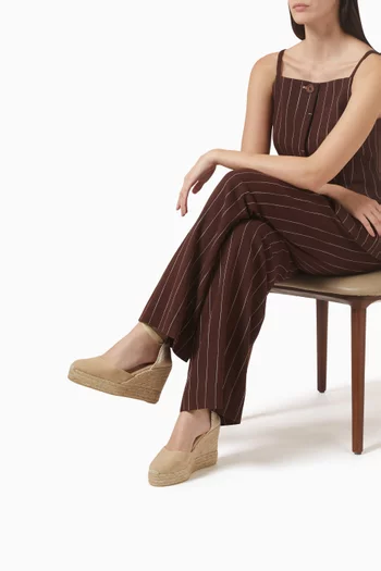 Carina 110 Espadrille Wedge Sandals in Canvas