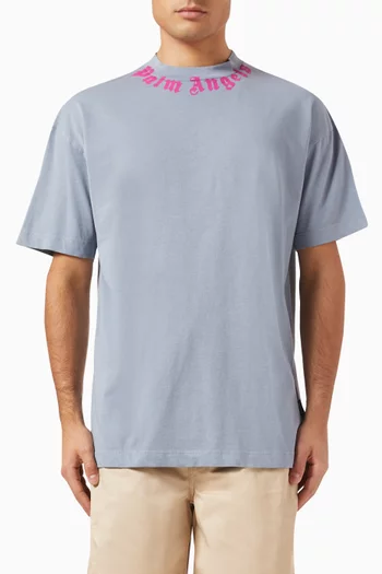 Collar Logo T-shirt in Cotton