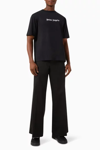 تي شيرت كلاسيكي بشعار الماركة قطن جيرسيه