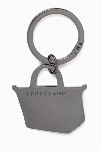Le Pliage Enamelled Keyring in Metal