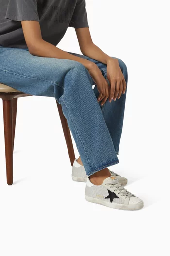 Super-Star Sneakers in Mesh & Leather