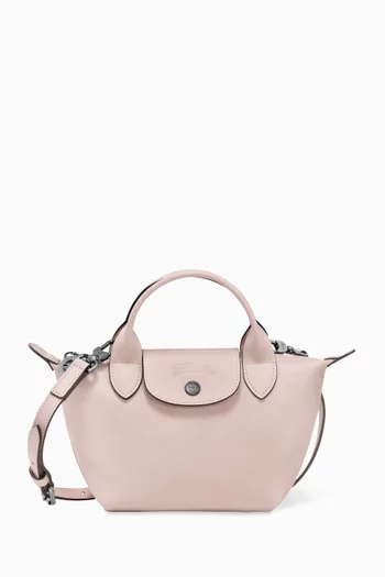 Mini Le Pliage Xtra Handbag in Leather