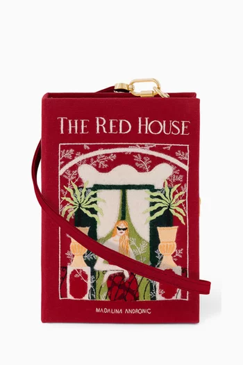 The Red House Book Clutch in Silk & Felt