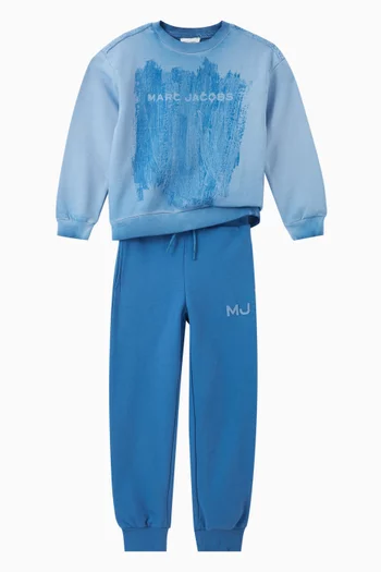 Logo Print Sweatpants in Cotton