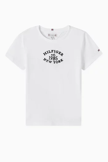 Monotype Flock Logo T-shirt in Cotton-blend