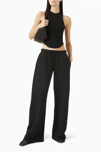 Curve Rib Tank Top in Cotton Blend