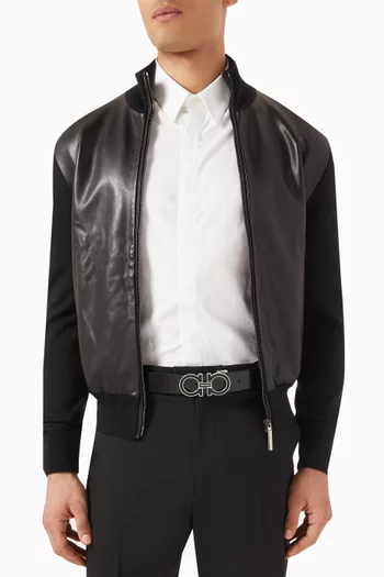 Gancini Reversible Belt in Smooth Leather