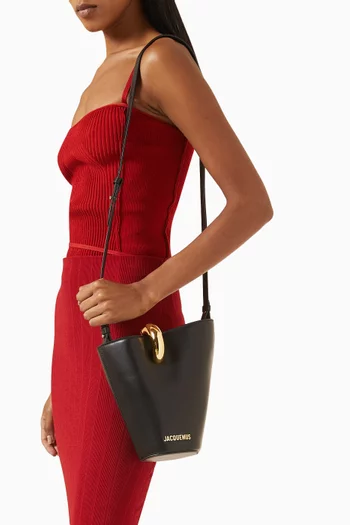 Mini Le Petit Bambola Bucket Bag in Cow Leather