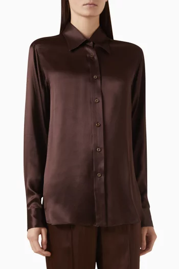 Long-sleeve Shirt in Silk