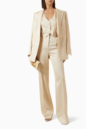 Halterneck Waistcoat in Silk-wool