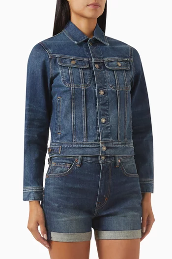 Button-up Jacket in Denim