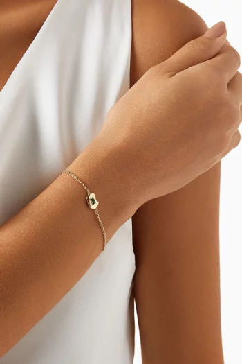 Treasured Diopside Bracelet in 14kt Gold